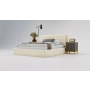 Sypialnia łóżko w tkaninie boucle 160x200 Bobo