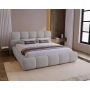 Bouclé Polsterbett 180x200 mit Bettkasten & Lattenrost Boston