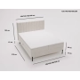 Łóżko Box 120x200 z pojemnikiem i materacem Limba