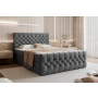 Łóżko kontynentalne chesterfield z dużym pojemnikiem 160x200 Milo