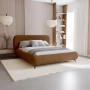 Łóżko tapicerowane boucle obłe kształty 160x200 Eve
