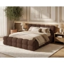 Doppelbett 160x200 Bouclé Roma aus dickem Schaumstoff