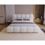 Modernes Design-Bouclé-Polsterbett 160x200 mit Bettkasten und Lattenrost Boston