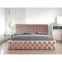 Łóżko tapicerowane pikowane Chesterfield 200x200 Venom