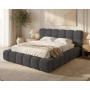 Polsterbett Bouclé 200x200 Tokyo aus dickem Schaumstoff mit Bettkasten