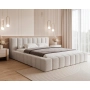 Łóżko podwójne sypialniane tkanina Boucle 160x200 Marika