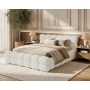 Doppelbett 160x200 Bouclé Roma aus dickem Schaumstoff