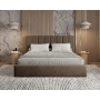Polster-Doppelbett 180x200 mit Stauraum schlankes Design Nuvia