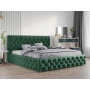Łóżko tapicerowane pikowane Chesterfield 200x200 Venom