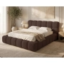 Polsterbett Bouclé 160x200 Tokyo aus dickem Schaumstoff mit Bettkasten