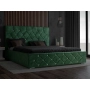 Łóżko tapicerowane pikowane glamour 180x200 Crystal