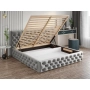 Łóżko tapicerowane pikowane Chesterfield 200x200 Venom