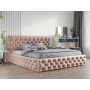 Łóżko tapicerowane pikowane Chesterfield 200x200 Venom