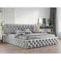 Łóżko tapicerowane pikowane Chesterfield 200x200 Venom
