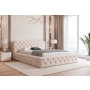 Łóżko Chesterfield pikowane z grubej pianki z pojemnikiem 180x200 Clara