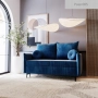 Nowoczesna mała sofa z małymi okrągłymi poduszkami Lion Small