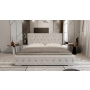 Eleganckie łóżko w stylu glamour z cekinami 160x200 Cindy