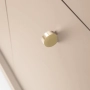 Nowoczesna toaletka biurko 104 POLO beż/złoty