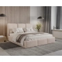 Polster-Doppelbett 200x200 mit Stauraum schlankes Design Elora