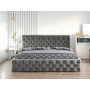 Łóżko tapicerowane pikowane Chesterfield 200x200 Venom