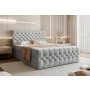 Łóżko kontynentalne chesterfield z dużym pojemnikiem 160x200 Milo
