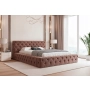 Łóżko Chesterfield pikowane z grubej pianki z pojemnikiem 180x200 Clara