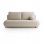 2-Sitzer Sofa runde Kissen Bouclé-Stoff Toby