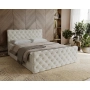 Chesterfield kontynentalne łóżko z pojemnikiem i materacem 160x200 Grand
