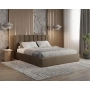 Polster-Doppelbett 180x200 mit Stauraum schlankes Design Nuvia