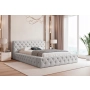 Łóżko pikowane z grubej pianki Chesterfield szeroka rama 160x200 Clara