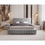 Gepolstertes Bett mit Knöpfen 160x200 Palmo
