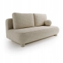 2-Sitzer Sofa runde Kissen Bouclé-Stoff Toby