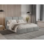 Polster-Doppelbett 200x200 mit Stauraum schlankes Design Elora