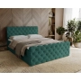 Chesterfield kontynentalne łóżko z pojemnikiem i materacem 140x200 Grand