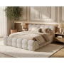 Doppelbett 180x200 Bouclé Roma aus dickem Schaumstoff