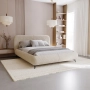 Łóżko tapicerowane boucle obłe kształty 160x200 Eve
