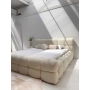 Doppelbett 180x200 Bouclé Roma aus dickem Schaumstoff