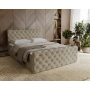 Chesterfield kontynentalne łóżko z pojemnikiem i materacem 160x200 Grand