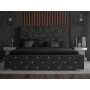 Łóżko tapicerowane pikowane glamour 180x200 Crystal
