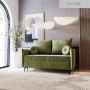Nowoczesna mała sofa z małymi okrągłymi poduszkami Lion Small